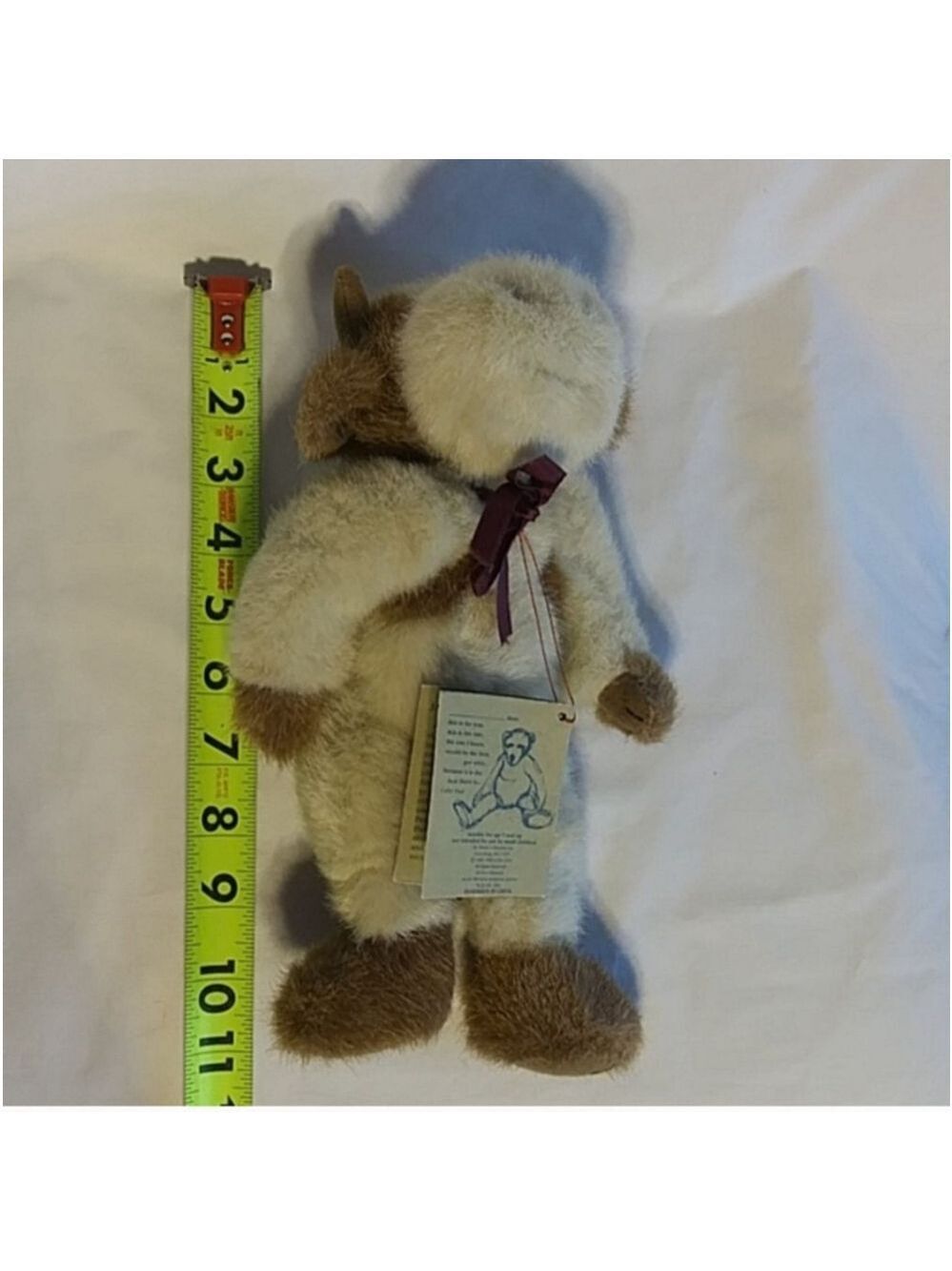J.B. Bean Collectible Plush Toy Cream/Brown 10" - Picture 8 of 8